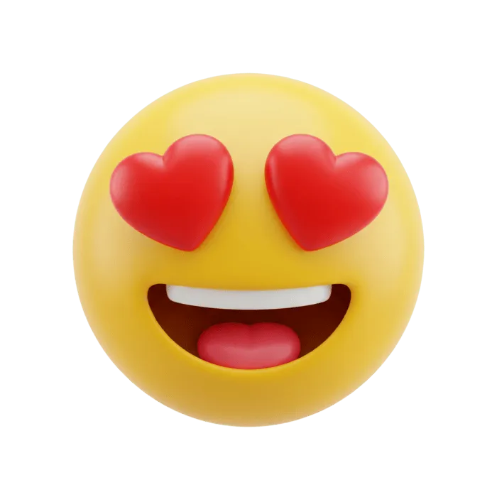 Emoji Coração 3D